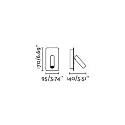 SUAU READER BLACK USB LED 3W FARO – 62116
