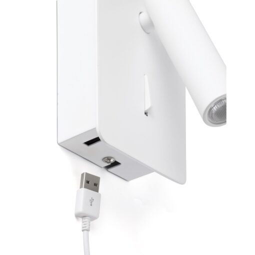 SUAU READER WHITE USB LED 3W FARO – 62117