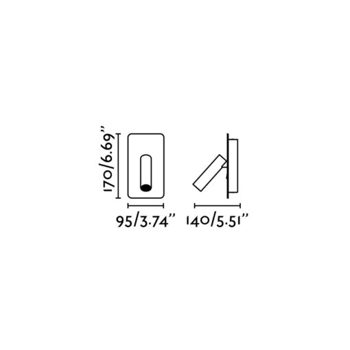 SUAU LED WHITE WALL LAMP HIGH POWER LED 3W 3000K  FARO – 62120