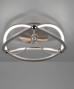 Φωτιστικό Οροφής Trio Lighting LED 20W  Νίκελ Ματ Μεταλλικό Step Dimmable 2500lm 3000K  621210107