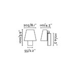 LE PETIT BLACK WALL LAMP FARO – 62162