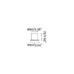 TEN WHITE TABLE LAMP FARO – 62168