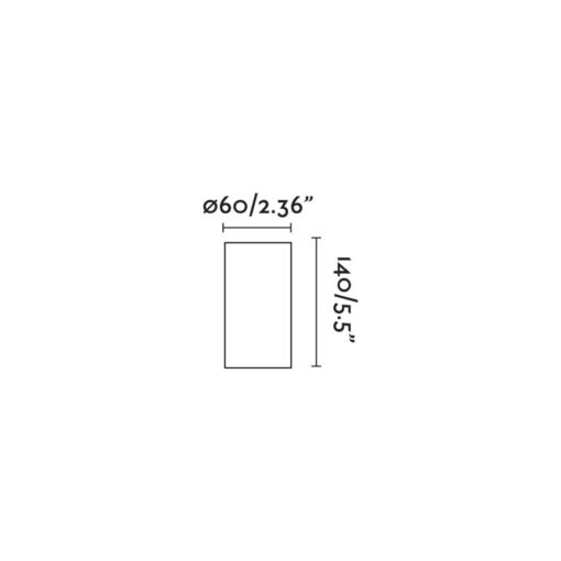 TEN-140 MATT WHITE WALL LAMP FARO – 62170