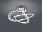 Φωτιστικό Οροφής Trio Lighting LED 40W  Νίκελ Ματ Μεταλλικό Step Dimmable 4400lm 3000K  621710107
