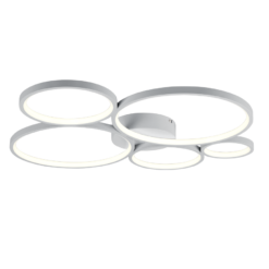 Φωτιστικό Οροφής Trio Lighting LED 49W  Λευκό Ματ Μεταλλικό Step Dimmable 5600lm 3000K  622610531