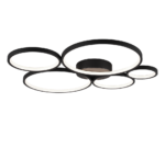 Φωτιστικό Οροφής Trio Lighting LED 49W  Μαύρο Ματ Μεταλλικό Step Dimmable 5600lm 3000K  622610532