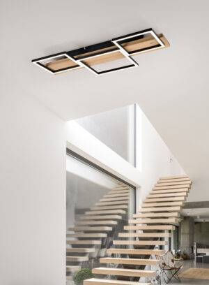 Φωτιστικό Οροφής Trio Lighting HARPER  LED, 30W · 4000lm, 3000K Μαύρο Ματ Μεταλλικό, Step Dimmable – 622910332