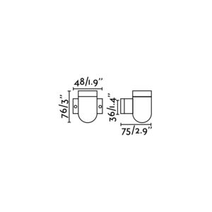 Faro Barcelona SERA Εποιτοίχιο Φωτιστικό Μαύρου Χρώματος 1xE27  – 62303