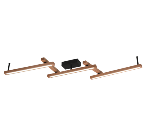 Φωτιστικό Οροφής Trio Lighting  LED 36W Ξύλο Φυσικό Ξύλο Dimmable 4200lm  2700 – 6000K – 626410530