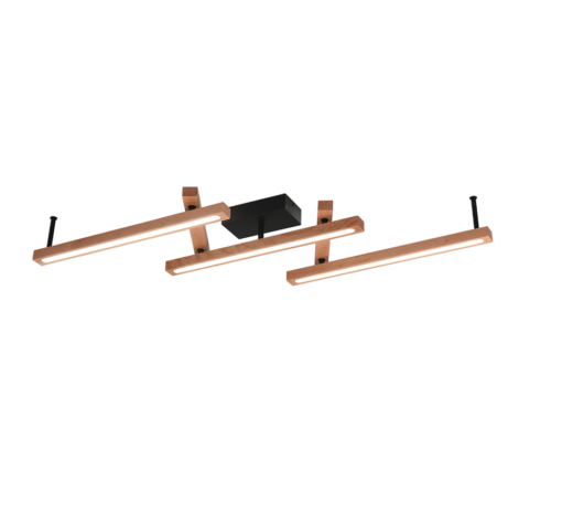 Φωτιστικό Οροφής Trio Lighting  LED 36W Ξύλο Φυσικό Ξύλο Dimmable 4200lm  2700 – 6000K – 626410530