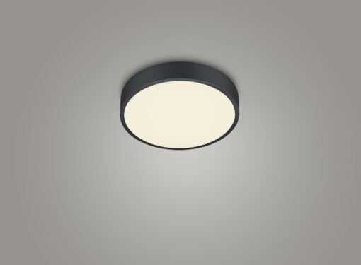 Φωτιστικό Οροφής Trio Lighting WACO   LED, 28W · 1x 3200lm, 2300+3000+4000K Μαύρο Ματ Μεταλλικό   – 627413032