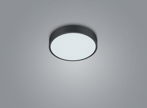 Φωτιστικό Οροφής Trio Lighting WACO   LED, 28W · 1x 3200lm, 2300+3000+4000K Μαύρο Ματ Μεταλλικό   – 627413032