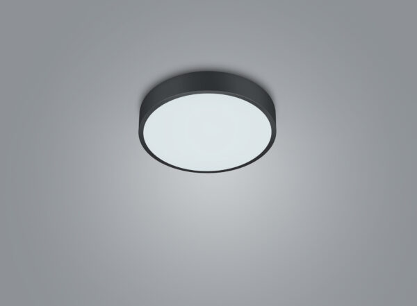 Φωτιστικό Οροφής Trio Lighting WACO   LED, 28W · 1x 3200lm, 2300+3000+4000K Μαύρο Ματ Μεταλλικό   – 627413032