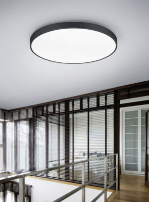 Φωτιστικό Οροφής Trio Lighting WACO 2x SMD LED, 51W · 2400lm, 2300+3000+4000K Μαύρο Ματ Μεταλλικό, Step Dimmable – 627417532