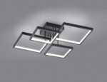 Φωτιστικό Οροφής Trio Lighting LED 24W  Μαύρο Ματ Μεταλλικό Step Dimmable 2400lm 3000K  627710432