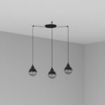 Faro Barcelona Φωτιστικό Claire Μαύρο 3xE27 – 62802-3L
