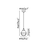 Faro Barcelona Φωτιστικό Claire Μαύρο – 62802