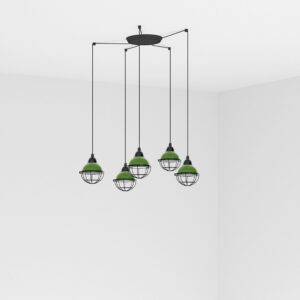 Faro Barcelona CLAIRE Κρεμαστό Φωτιστικό Πράσινου Χρώματος 5xE27- 62803-5L