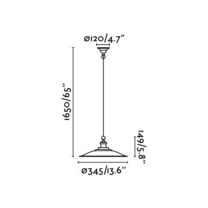Faro Barcelona LANG Κρεμαστό Φωτιστικό Πράσινου Χρώματος – 62805