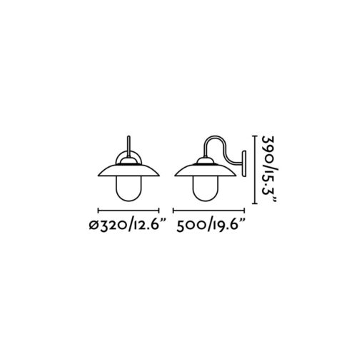 Faro Barcelona Hudson Επιτοίχιο   Φωτιστικό Μαύρο   – 62810