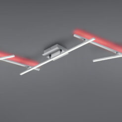 Φωτιστικό Οροφής Trio Lighting  LED 22W Νίκελ Ματ Μεταλλικό Dimmable 2600lm  RGB+2700-6500K με Τηλεχειριστήριο – 628410507