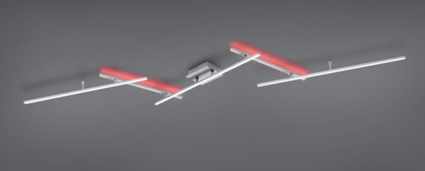Φωτιστικό Οροφής Trio Lighting  LED 22W Νίκελ Ματ Μεταλλικό Dimmable 2600lm  RGB+2700-6500K με Τηλεχειριστήριο – 628410507