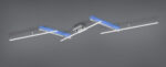 Φωτιστικό Οροφής Trio Lighting  LED 22W Νίκελ Ματ Μεταλλικό Dimmable 2600lm  RGB+2700-6500K με Τηλεχειριστήριο – 628410507