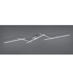 Φωτιστικό Οροφής Trio Lighting  LED 22W Νίκελ Ματ Μεταλλικό Dimmable 2600lm  RGB+2700-6500K με Τηλεχειριστήριο – 628410507