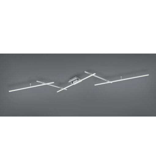 Φωτιστικό Οροφής Trio Lighting  LED 22W Νίκελ Ματ Μεταλλικό Dimmable 2600lm  RGB+2700-6500K με Τηλεχειριστήριο – 628410507