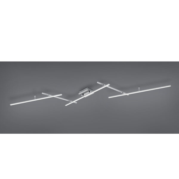 Φωτιστικό Οροφής Trio Lighting  LED 22W Νίκελ Ματ Μεταλλικό Dimmable 2600lm  RGB+2700-6500K με Τηλεχειριστήριο – 628410507