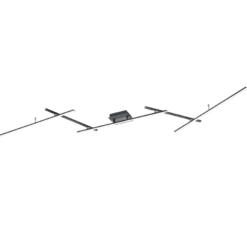Φωτιστικό Οροφής Trio Lighting  LED 22W Μαύρο Ματ Μεταλλικό Dimmable 2600lm  RGB+2700-6500K – 628410532