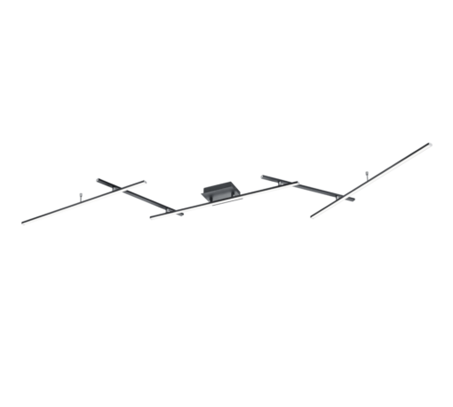 Φωτιστικό Οροφής Trio Lighting  LED 22W Μαύρο Ματ Μεταλλικό Dimmable 2600lm  RGB+2700-6500K – 628410532