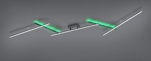 Φωτιστικό Οροφής Trio Lighting  LED 22W Μαύρο Ματ Μεταλλικό Dimmable 2600lm  RGB+2700-6500K – 628410532