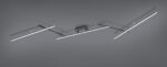 Φωτιστικό Οροφής Trio Lighting  LED 22W Μαύρο Ματ Μεταλλικό Dimmable 2600lm  RGB+2700-6500K – 628410532