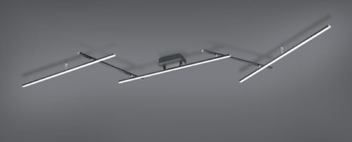Φωτιστικό Οροφής Trio Lighting  LED 22W Μαύρο Ματ Μεταλλικό Dimmable 2600lm  RGB+2700-6500K – 628410532