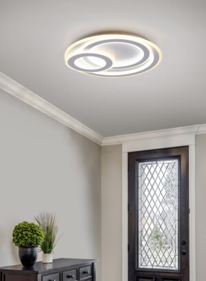 Φωτιστικό Οροφής Trio Lighting MITA LED 74W 9000lm 2700-6000K Λευκό Ματ με Τηλεχειριστήριο – 629210331