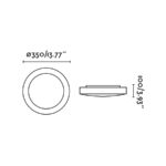 Faro Barcelona LOGOS-2 Φωτιστικό οροφής, Λευκού Χρώματος 2XE27 20W- 62966