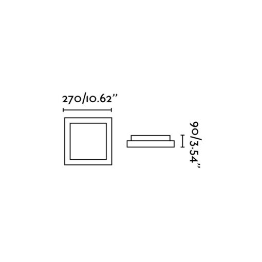Faro Barcelona TOLA-1 Επιτοίχιο Φωτιστικό Γκρι Χρώματος 1XE27 20W- 62983