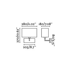 Faro Barcelona Roda Φωτιστικό Τοίχου Λευκό – 62988