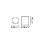 Faro Barcelona POTE-1 Επιτοίχιο Φωτιστικό Λευκού Χρώματος 1XE27 60W- 63124