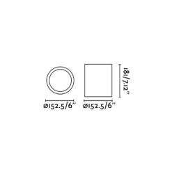 Faro Barcelona POTE-1 Επιτοίχιο Φωτιστικό Λευκού Χρώματος 1XE27 60W- 63124