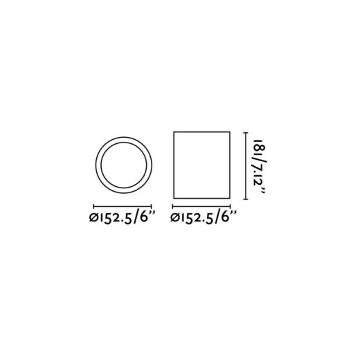 Faro Barcelona POTE-1 Επιτοίχιο Φωτιστικό Λευκού Χρώματος 1XE27 60W- 63124