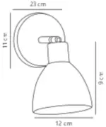 Nordlux Ray Φωτιστικό Τοίχου  Νικελ  E14  Γυάλινο/Μεταλλικό –  63191033