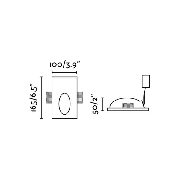 Faro Barcelona PLAS-1 Χωνευτό Επιτοίχιο Φωτιστικό Λευκού Χρώματος LED 1W 3000K- 63281
