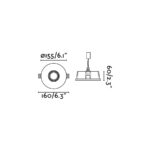 NEU WHITE RECESSED FARO – 63286