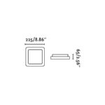 Faro Barcelona IRIS-1 Φωτιστικό Οροφής, Χρώματος Σατεν Νικέλιο, LED 15W 3000K  – 63393