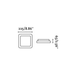 Faro Barcelona IRIS-1 Φωτιστικό Οροφής, Χρώματος Σατεν Νικέλιο, LED 15W 3000K  – 63393
