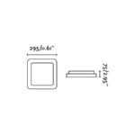 Faro Barcelona IRIS-2 Φωτιστικό Οροφής, Χρώμα Σατεν Νικέλιο LED 20W 3000K  – 63394