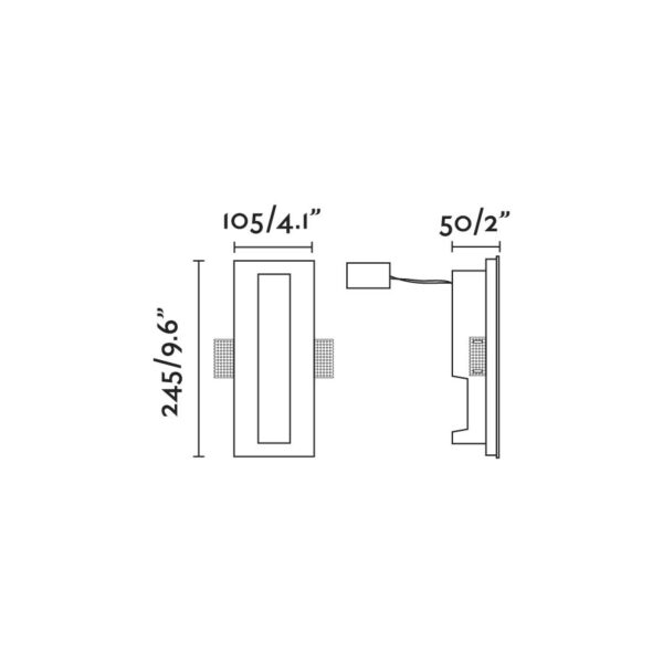 Faro Barcelona PLAS-4 Επιτοίχιο Χωνευτό Φωτιστικό από Γύψο LED 1W 2700K- 63490