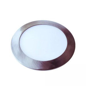 LED panel χωνευτό 24W 3000K Θερμό λευκό Στρογγυλό Satin Nickel V-TAC – 6355